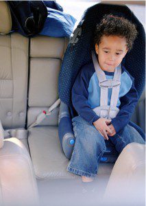 Car seat with toddler