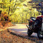 motorcycle autumn